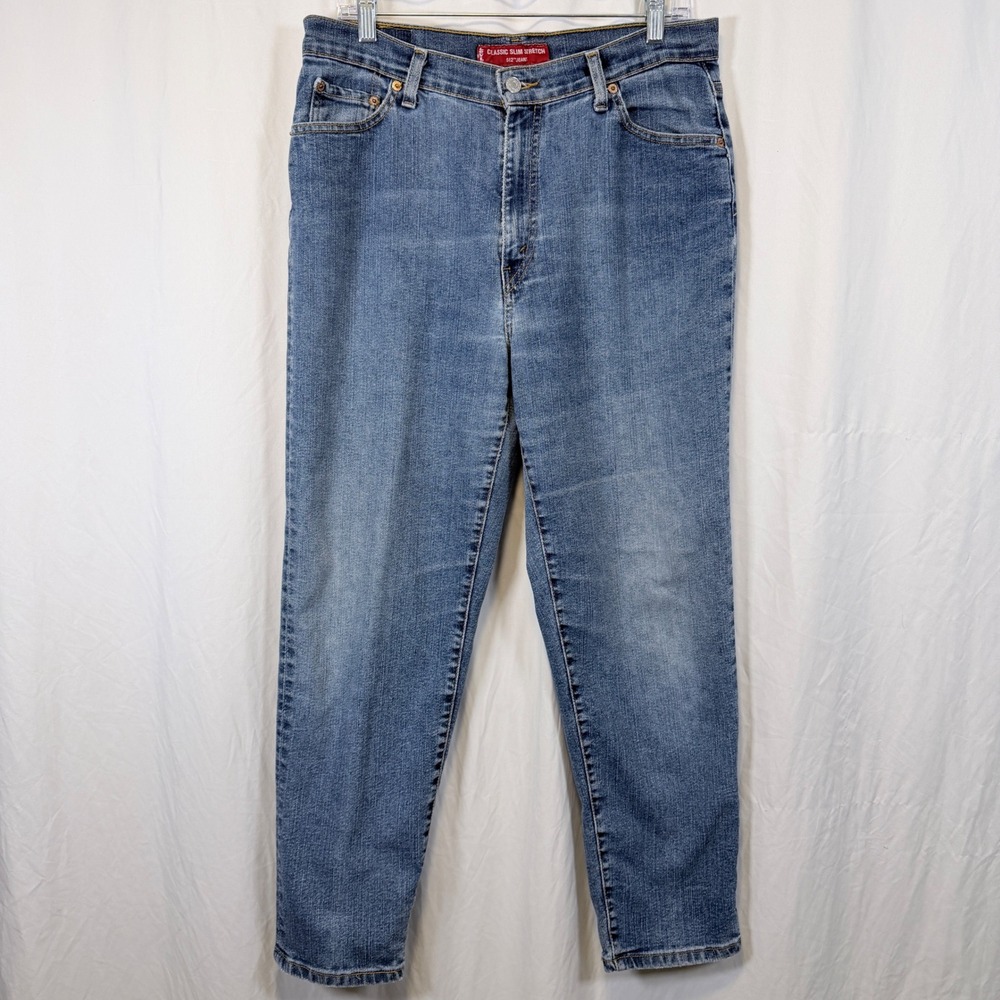 Levi's Jeans 512 Classic Slim Stretch Tapered Leg Blue Medium Wash 14 MIS S